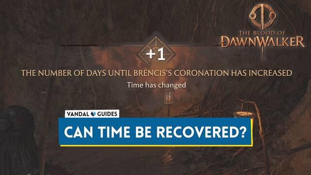 How to Gain or Recover Time in The Blood of Dawnwalker