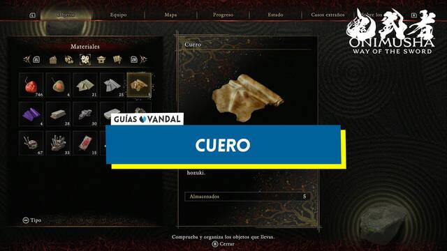Cuero en Onimusha: Way of the Sword y c�mo conseguirlo - Onimusha: Way of the Sword