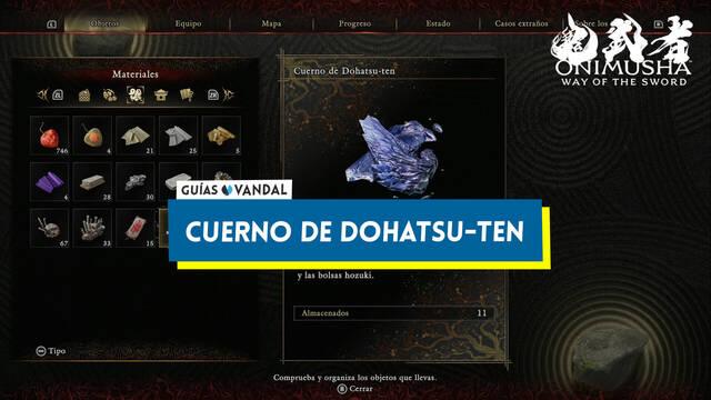 Cuerno de Dohatsu-ten en Onimusha: Way of the Sword y c�mo conseguirlo - Onimusha: Way of the Sword