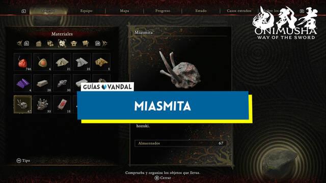 Miasmita en Onimusha: Way of the Sword y c�mo conseguirla - Onimusha: Way of the Sword