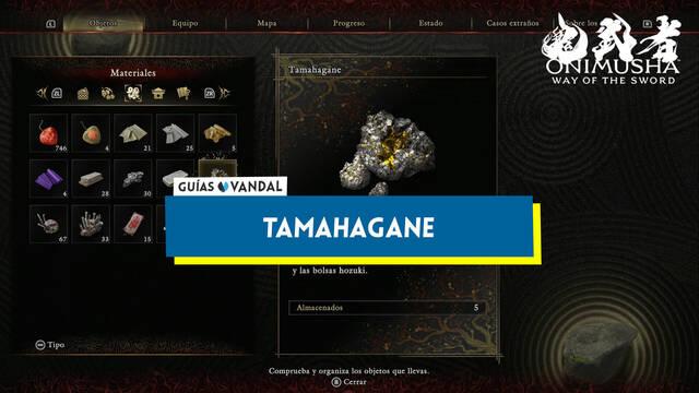 Tamahagane y c�mo conseguirlo en Onimusha: Way of the Sword - Onimusha: Way of the Sword