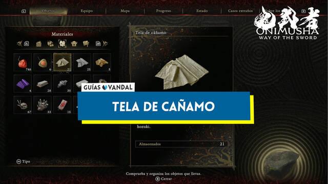 Tela de c��amo en Onimusha: Way of the Sword y c�mo conseguirla - Onimusha: Way of the Sword