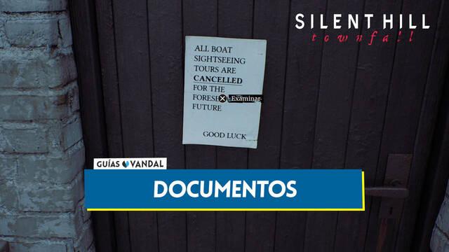 Todos los documentos y ubicaci�n en Silent Hill Townfall - Silent Hill Townfall