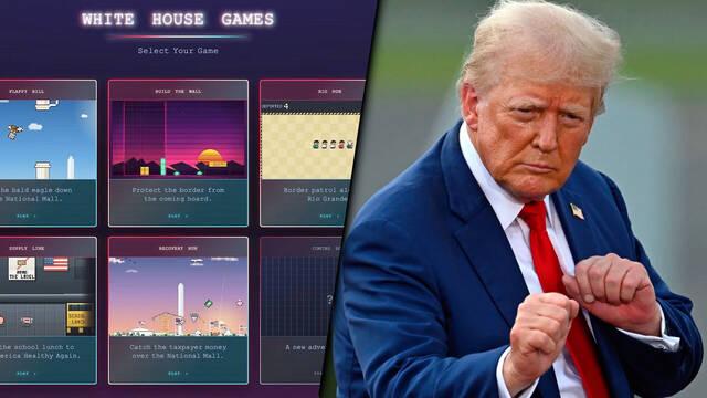 Trump lanza sus propios videojuegos: anima a 'construir el muro' y 'deportar' con clones de Tetris y Snake