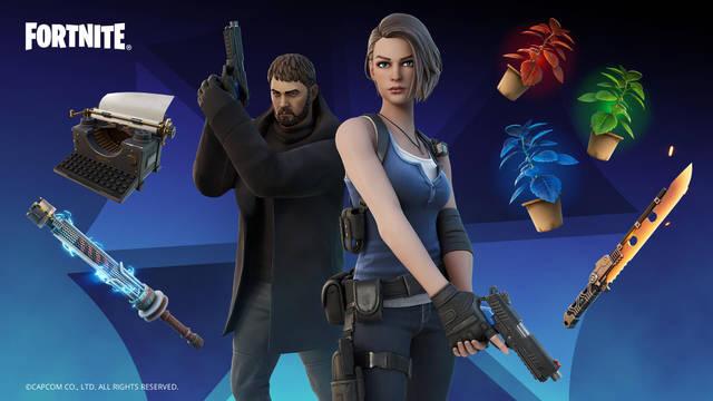 Jill Valentine y Chris Redfield de Resident Evil llegan a Fortnite: Battle Royale