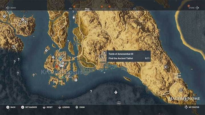 Tumba de Amenemhat III en Haueris de Assassin's Creed Origins