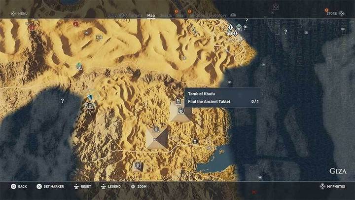 Tumba de Khufu en Guiza de Assassin's Creed Origins