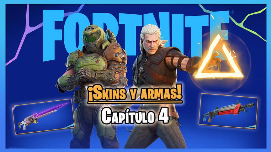 Fortnite Capítulo 4 - T1: Todas Las Nuevas Armas Y Skins Del Pase De ...