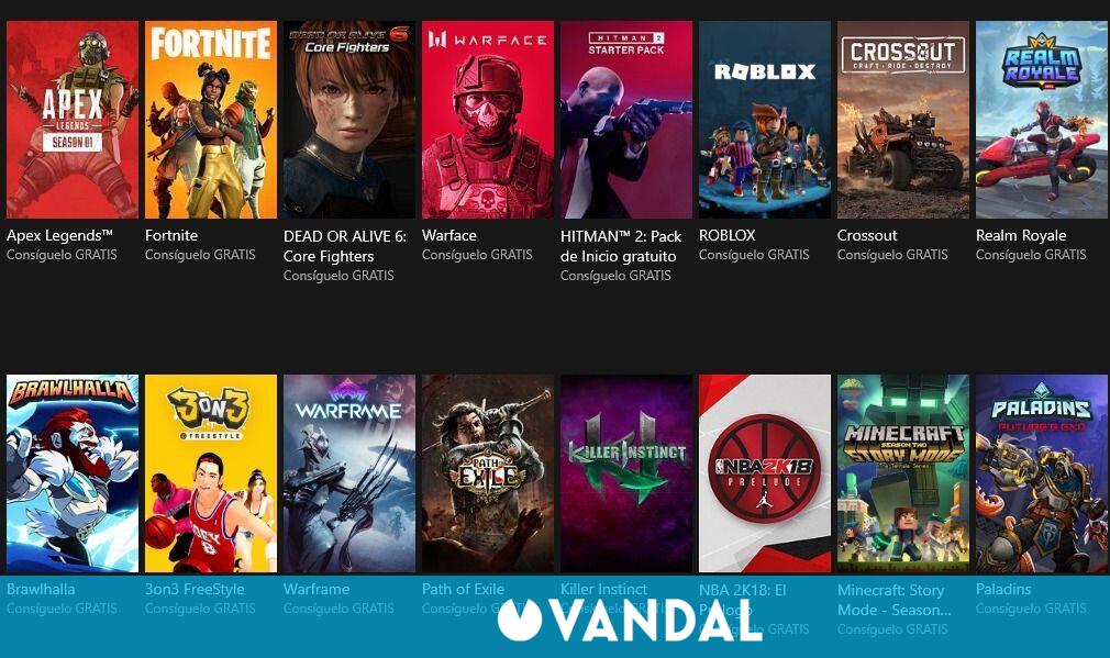 demos y juegos gratis de Xbox One para - Listado - Vandal