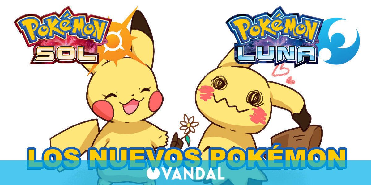 Los Pokémon de Pokémon Sol y Luna