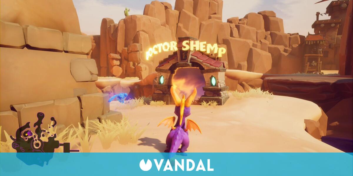 Doctor Shemp en Spyro 1 Estatuas de dragón y cómo derrotar al jefe