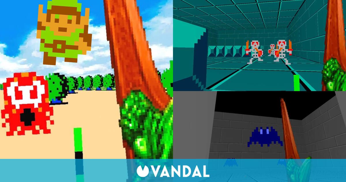 They recreate the original The Legend of Zelda for NES in virtual