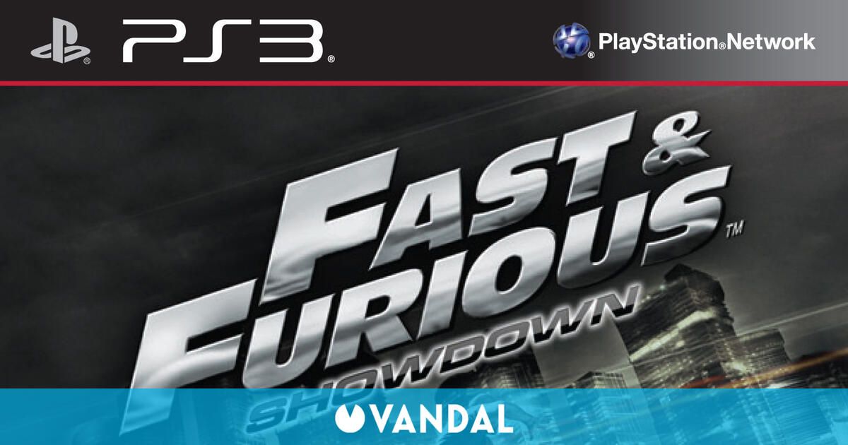 Showdown-PS3-nuevo en lámina Fast & Furious 