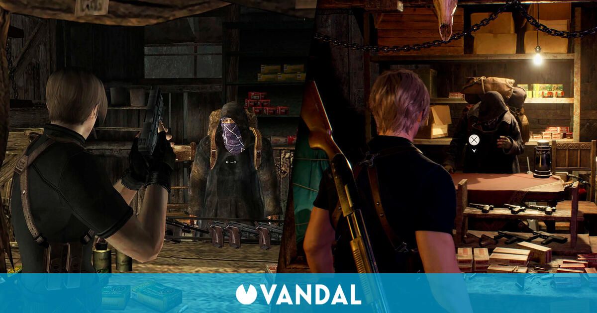 This is what Resident Evil 4 Remake looks like compared to the original 2005 game
