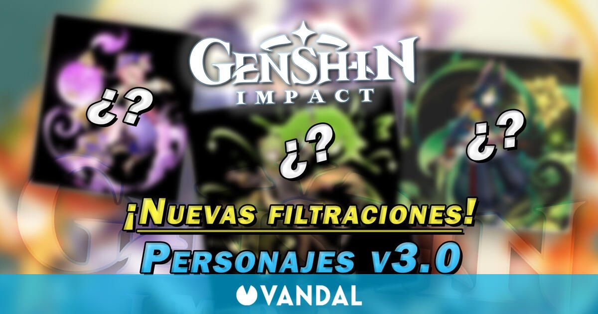 Genshin Impact: 3 nuevos personajes filtrados que llegarían en la v3.0