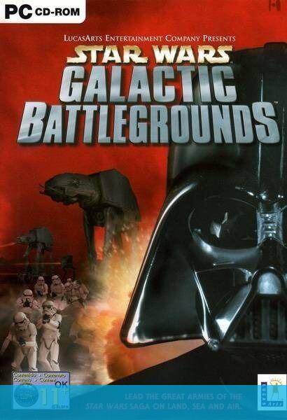 Jeu PC Star Wars Galactic Battlegrounds (LucasArts) - Version Anglaise Avec Notice, Bon état