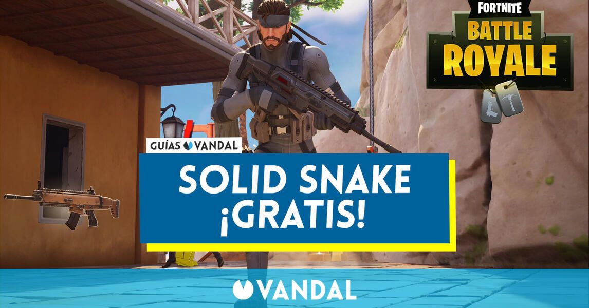 Solid Snake in Fortnite Battle Royale