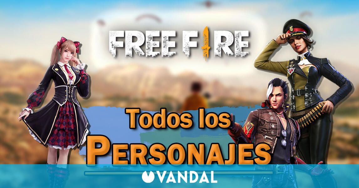 Free Fire: TODOS los Personajes, cómo conseguirlos y habilidades