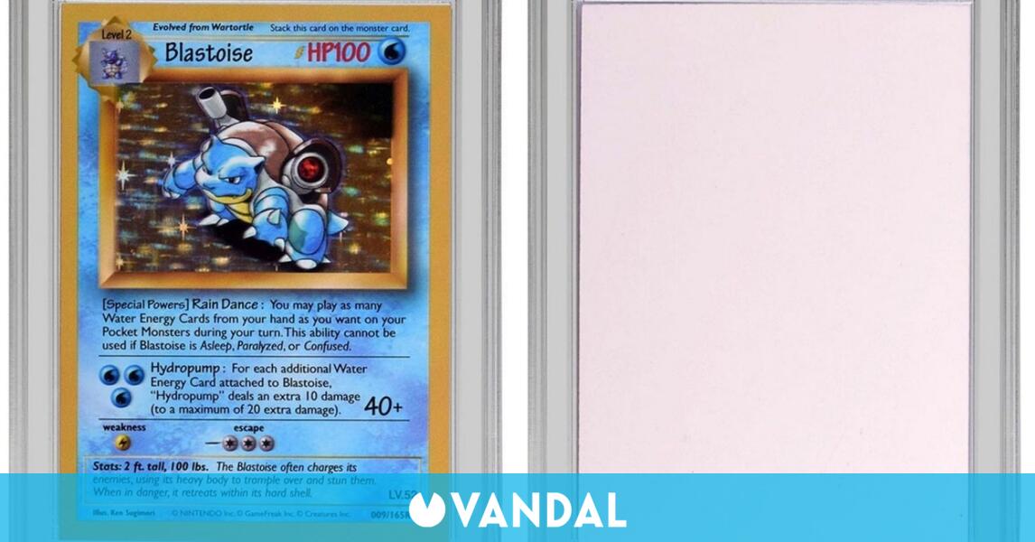 Record En Cartas Pokemon Se Vende Un Blastoise Especial Por 360 000 Dolares Vandal