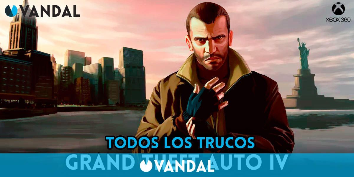 🥇 Trucos GTA 4 para Xbox 360: Todos los códigos y claves