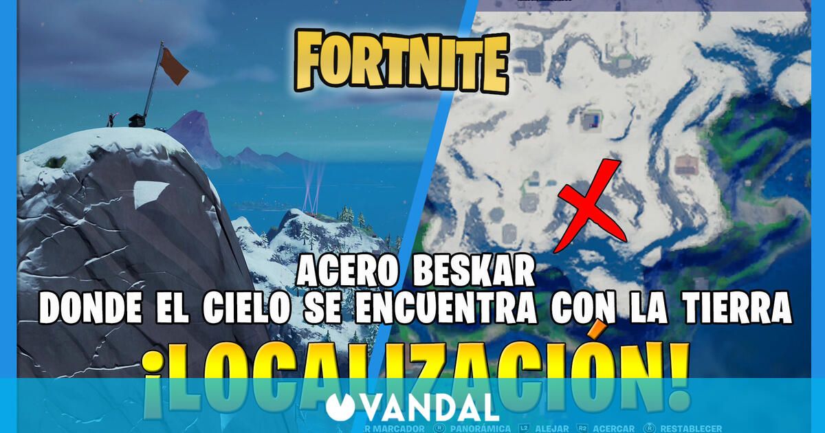 Fortnite: dónde encontrar acero beskar donde el cielo se encuentra con