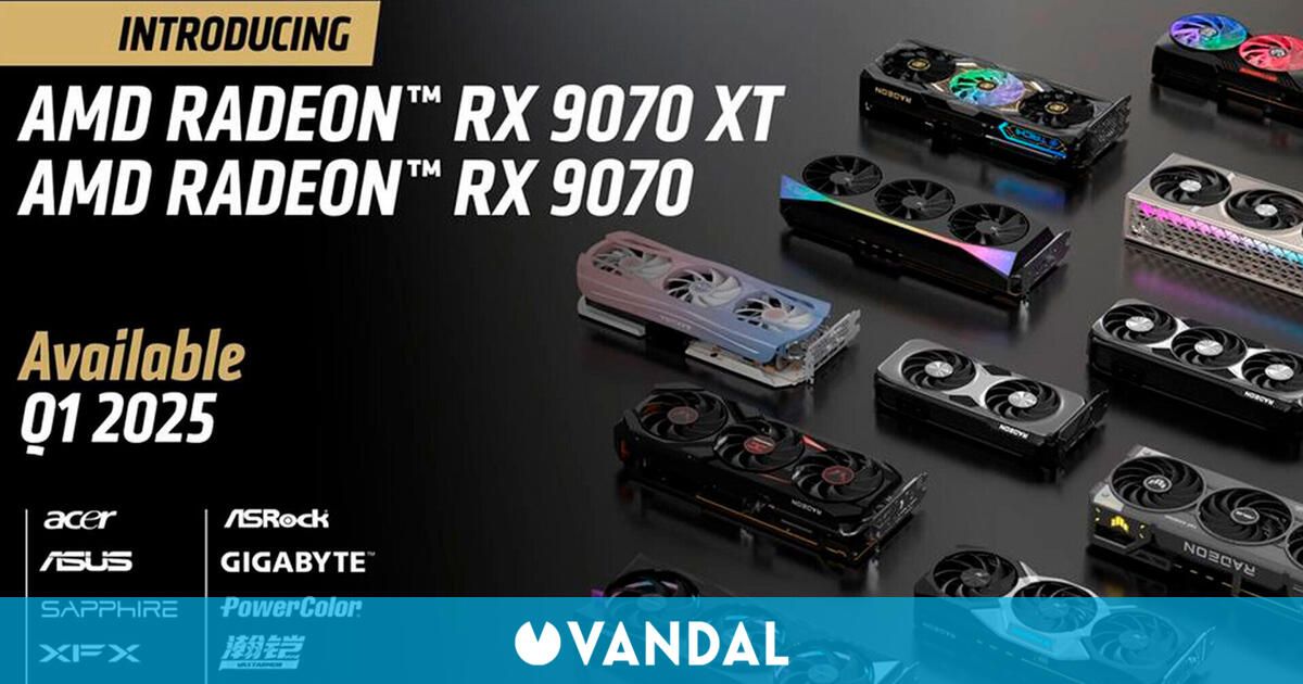 Las nuevas tarjetas gráficas AMD Radeon RX 9000 Series se lanzarán en marzo