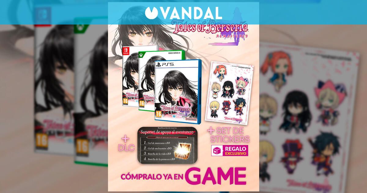 Ya puedes reservar Tales of Berseria Remastered en GAME, con un set de pegatinas exclusivo de regalo