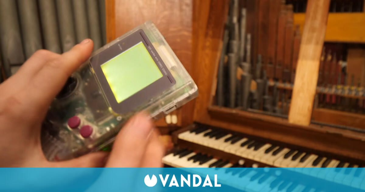 A gamer musician modifies a Game Boy to play a giant church organ