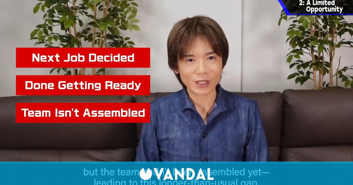 Masahiro Sakurai, el creador de Kirby y Super Smash Bros., lleva trabajando en un nuevo juego desde 2022