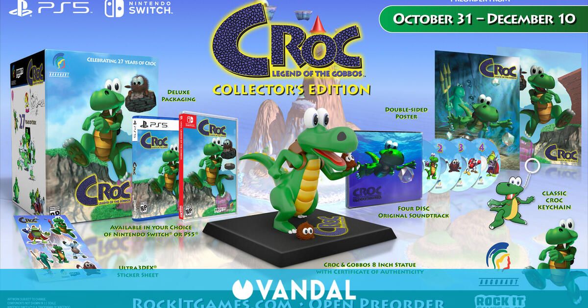 El clásico Croc regresa por todo lo alto: Tendrá dos ediciones físicas, una con figura coleccionista incluida