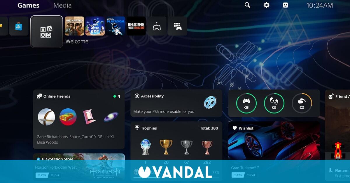 Ya disponible el nuevo menú de PS5: Así es el Centro de Bienvenida con ...