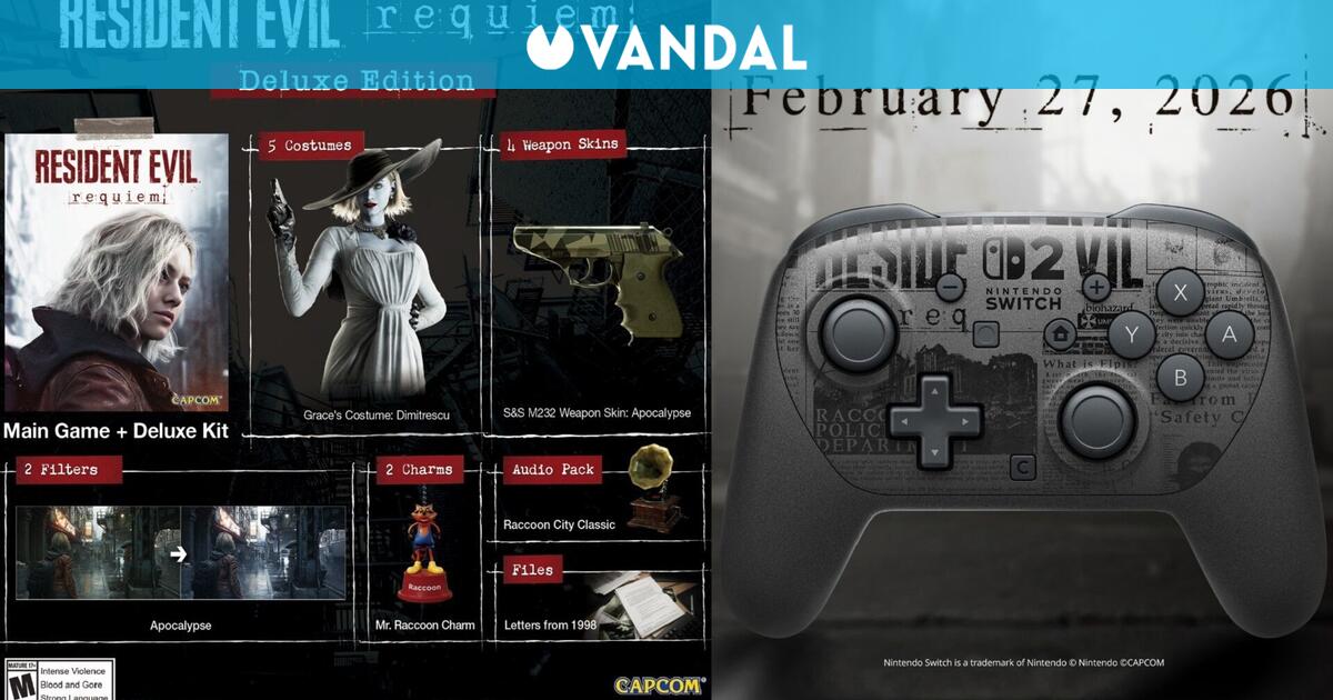Resident Evil Requiem confirma precio, ediciones y hasta un amiibo y un mando para Nintendo Switch 2