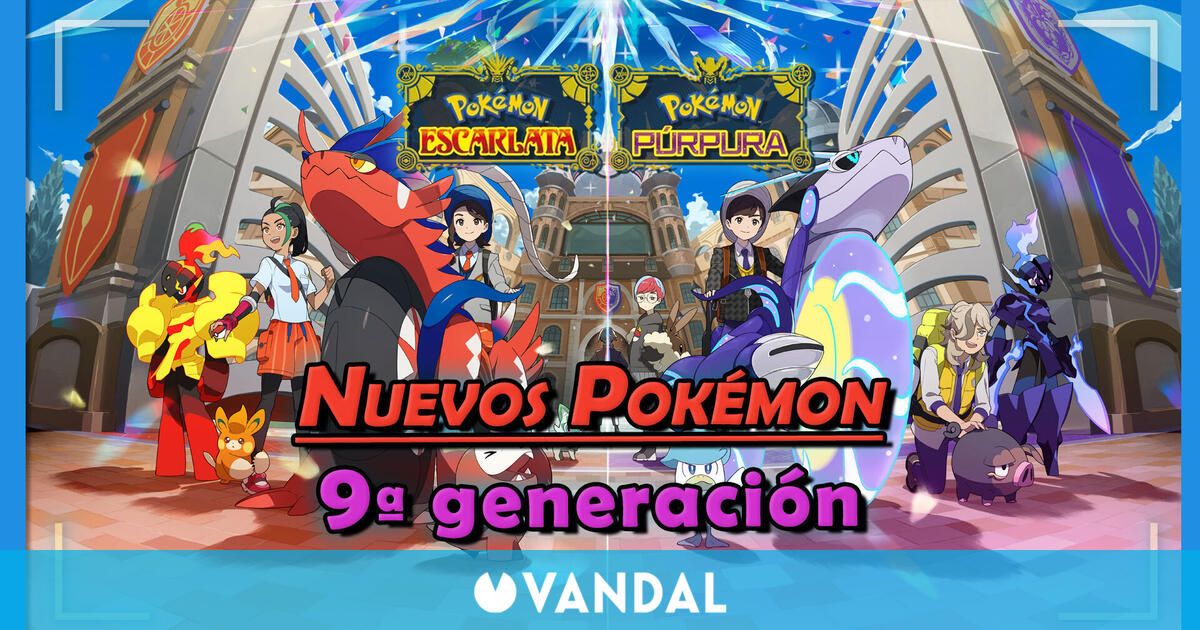 Todos los Pokémon de Escarlata y Púrpura de 9.ª generación, Pokédex de  Paldea