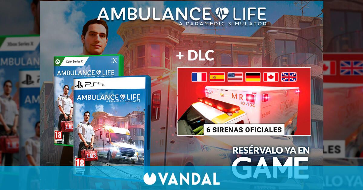 Reserva Ambulance Life: A Paramedic Simulator de forma exclusiva en GAME y llévate un DLC de regalo