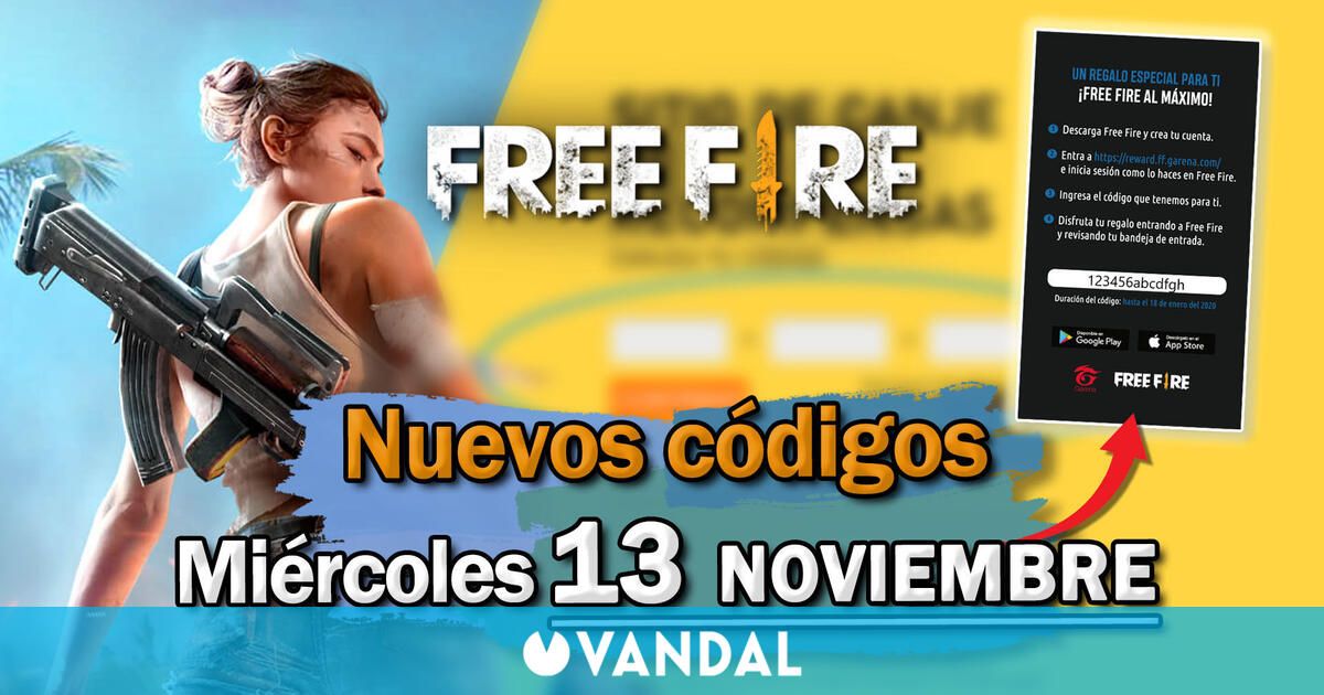 FREE FIRE MAX | Códigos de hoy miércoles 13 de noviembre de 2024 - Recompensas gratis