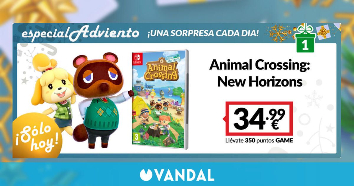 ¡Especial de Adviento en GAME!  Hoy, Animal Crossing: New Horizons por solo 34,99€