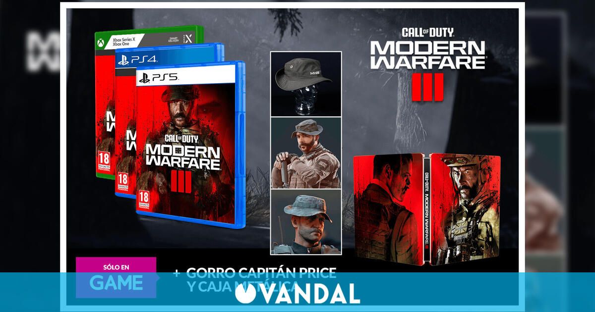 ¡Solo en GAME: Edición especial de Call of Duty Modern Warfare III con el gorro del capitán Price!