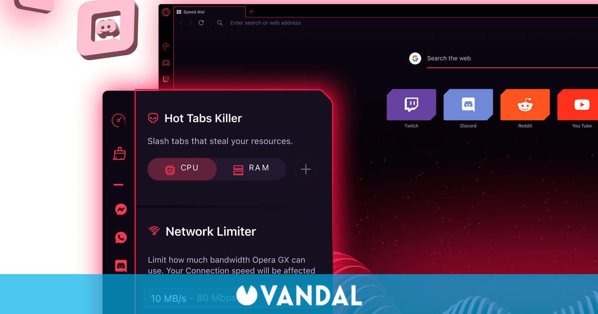 Opera GX, el navegador para jugadores que aumenta sus funciones gracias a los mods
