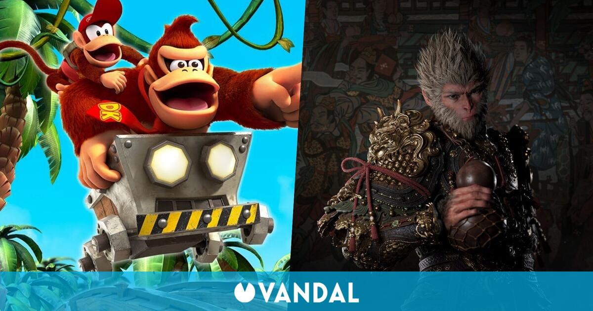 Los monos conquistan Japón: Los videojuegos más vendidos de la semana son Donkey Kong y Black Myth Wukong