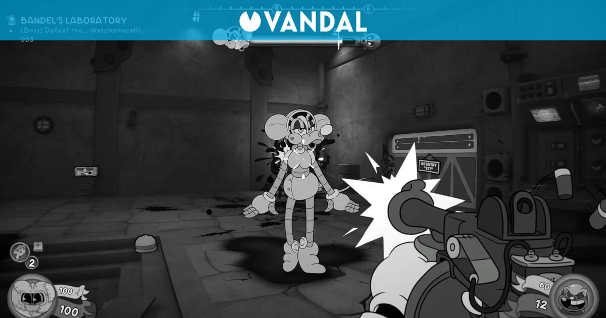 El shooter de dibujos animados en blanco y negro Mouse: P.I. For Hire muestra en un gameplay a uno de sus jefes