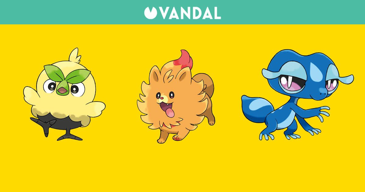 Estos son los iniciales de Pokémon Viento y Oleaje, la décima generación exclusiva para Switch 2