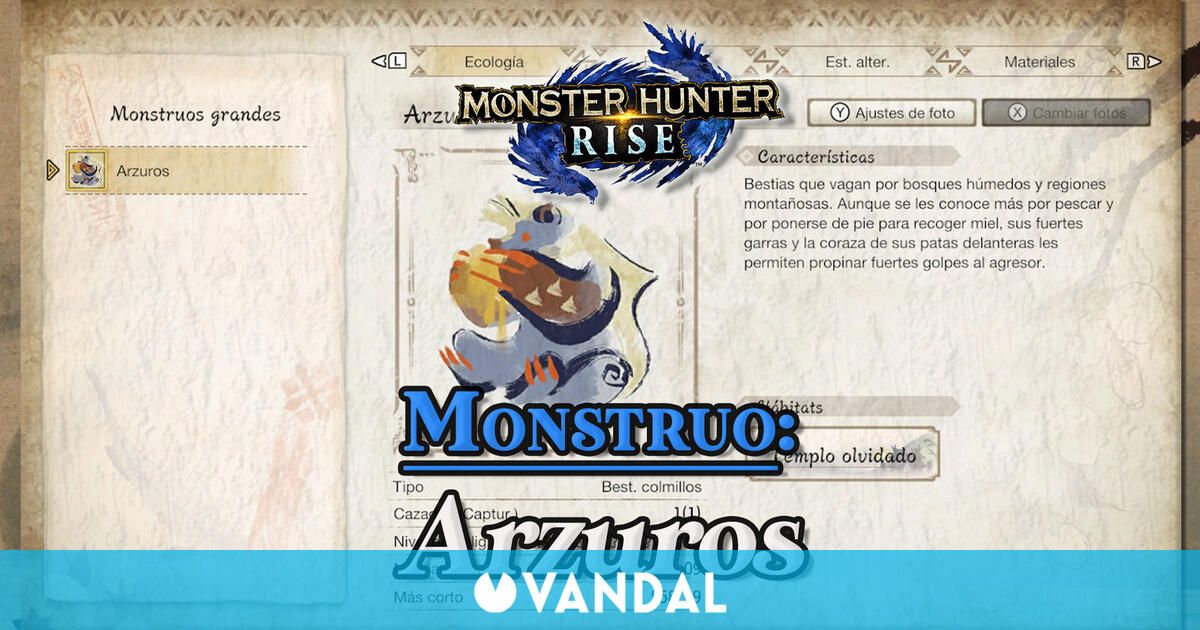 Arzuros en Monster Hunter Rise: cómo cazarlo y recompensas