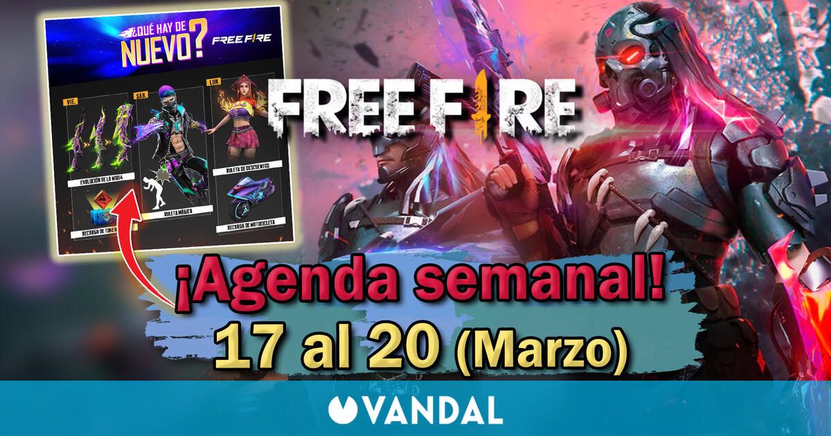 Gaming: Agenda semanal de Free Fire del 8 al 14 de marzo 2023