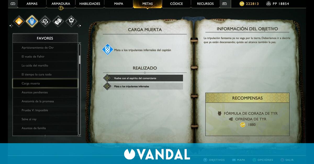 Carga muerta en God of War (PS4) Carga muerta en God of War (PS4)