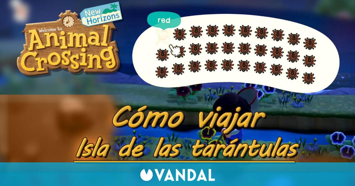 Cómo viajar a la isla de las tarántulas en Animal Crossing New Horizons