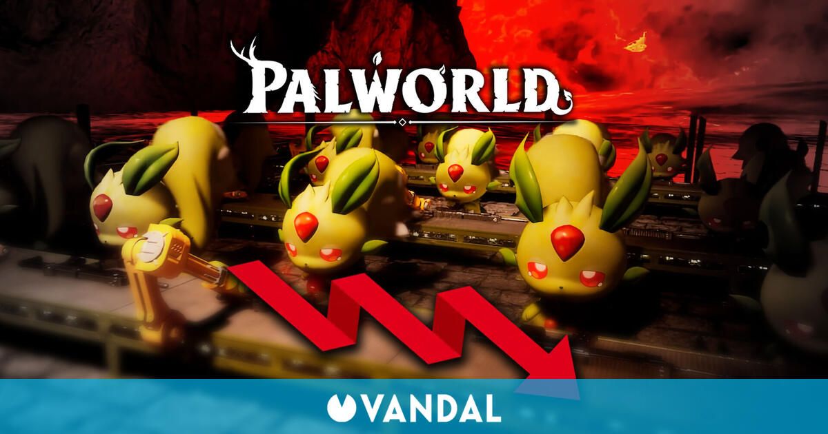 Palworld ha sufrido una caída del 97 % de jugadores en Steam desde su estreno