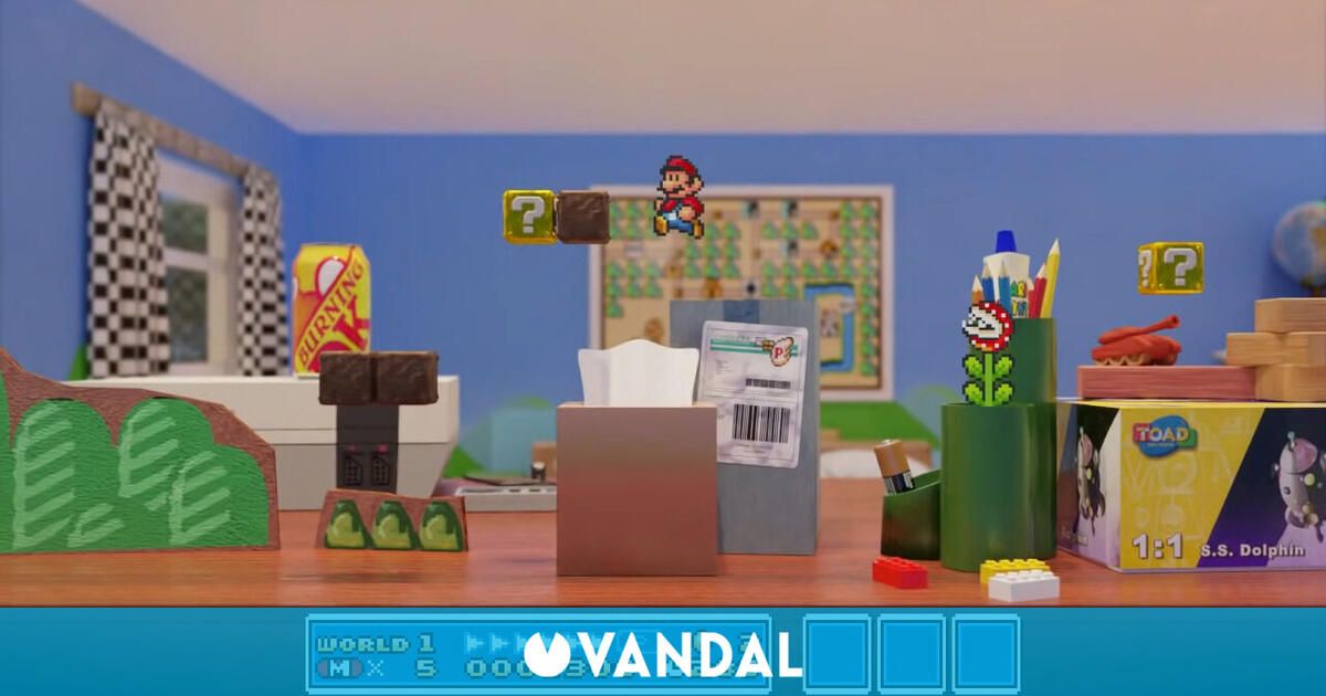 Recrean Super Mario Brles. 3 al estilo miniatura de juguete y es tan bonito que vas a desear poder jugarlo