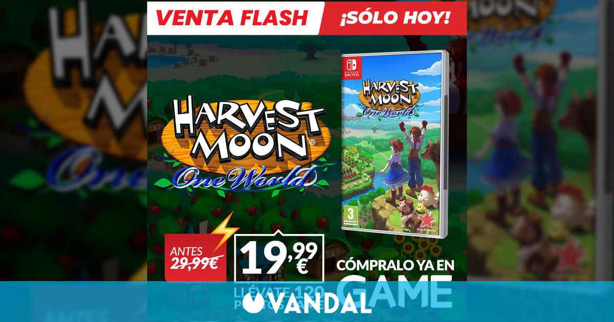 Consigue Harvest Moon: One World para Switch de oferta hoy en GAME por sólo 19,99 euros