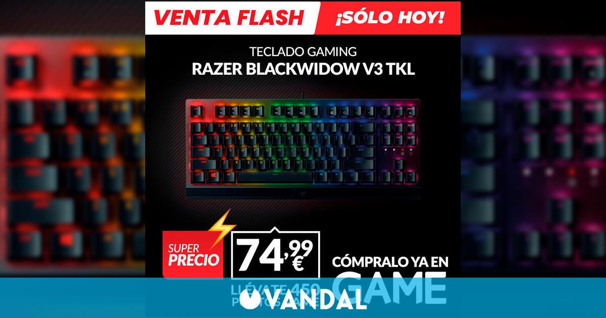 Consigue el teclado Razer BlackWidow V3 de oferta en GAME, sólo hoy por 74,99 euros