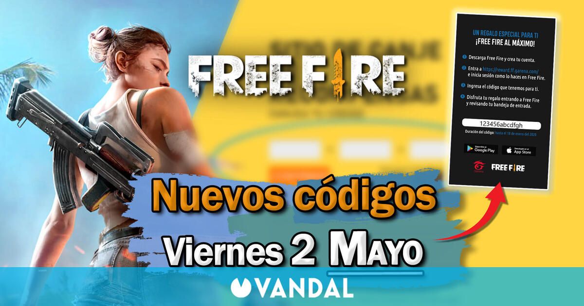 FREE FIRE MAX | Códigos de hoy jueves 2 de mayo de 2025 - Recompensas gratis